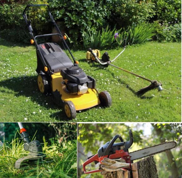 Jardinier et matériel professionnel